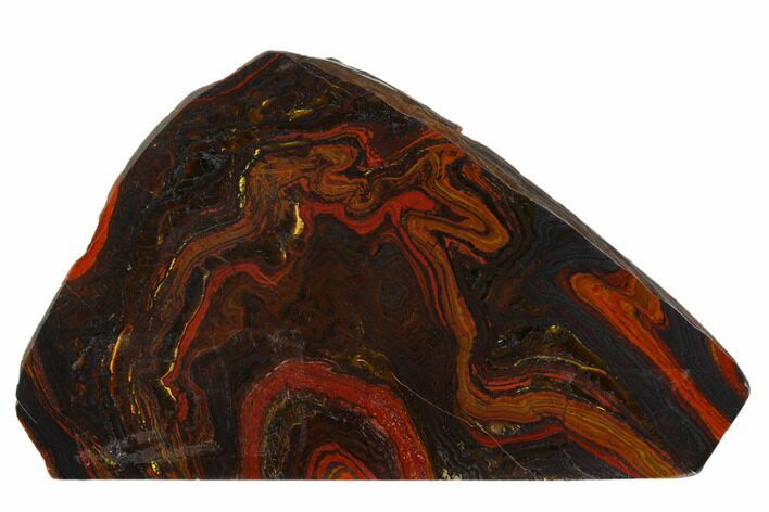 Polished Tiger Iron Stromatolite - Billion Years #129204